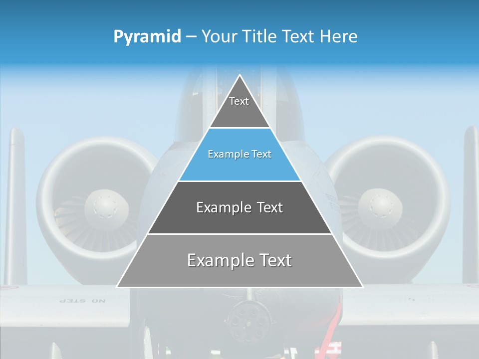 Airborne Airplane Fuselage PowerPoint Template