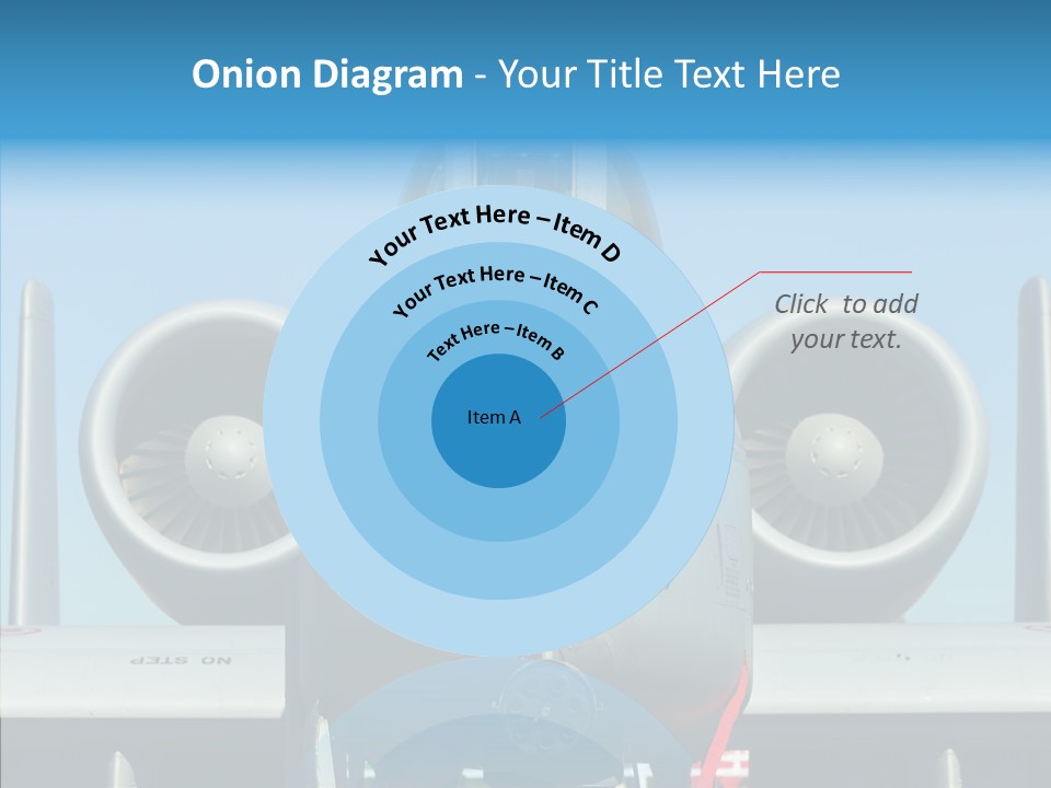 Airborne Airplane Fuselage PowerPoint Template