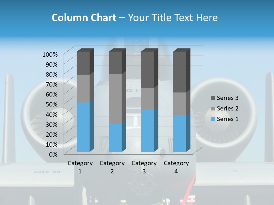 Airborne Airplane Fuselage PowerPoint Template