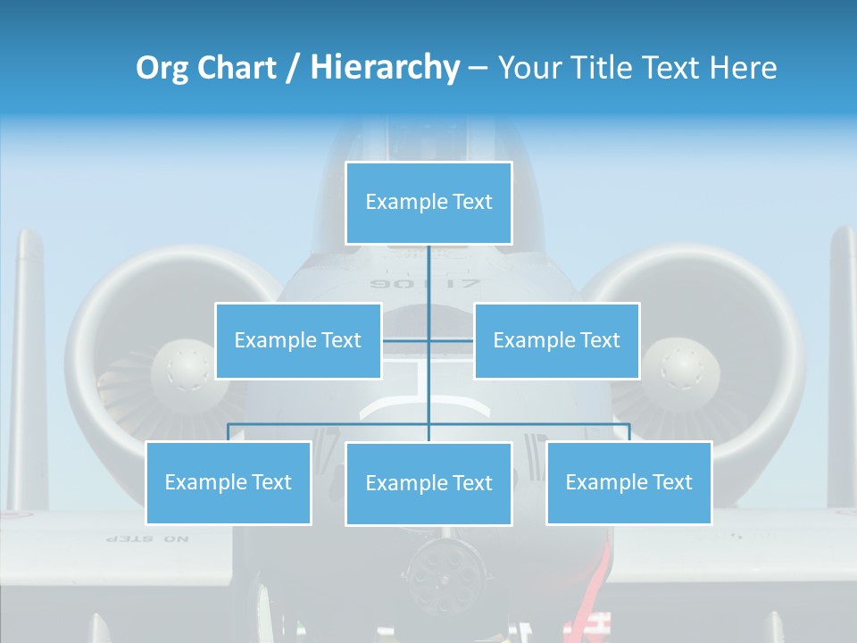 Airborne Airplane Fuselage PowerPoint Template
