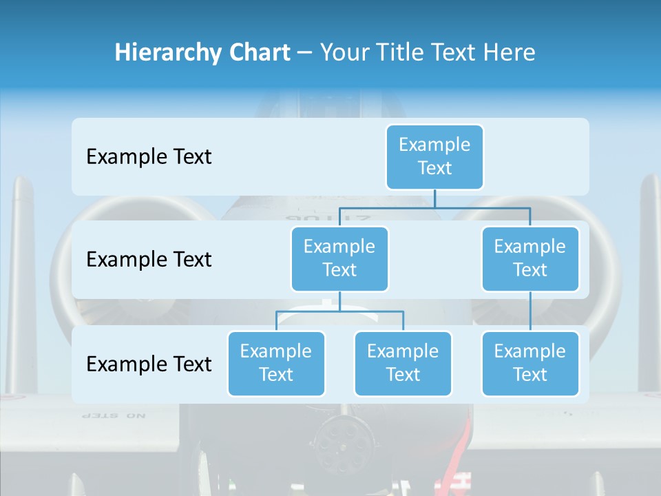 Airborne Airplane Fuselage PowerPoint Template