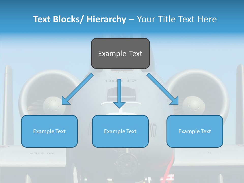 Airborne Airplane Fuselage PowerPoint Template