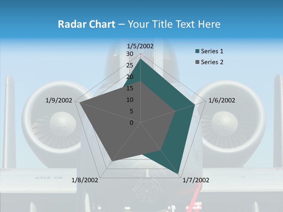 Airborne Airplane Fuselage PowerPoint Template