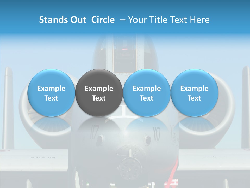 Airborne Airplane Fuselage PowerPoint Template