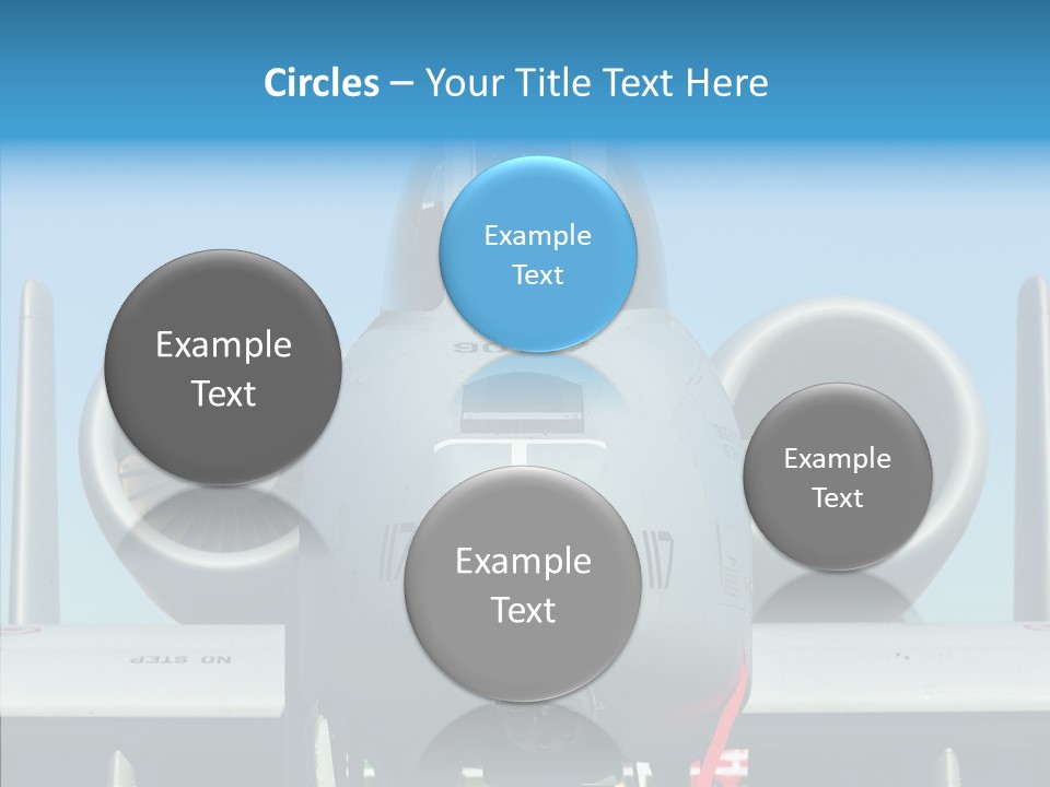 Airborne Airplane Fuselage PowerPoint Template