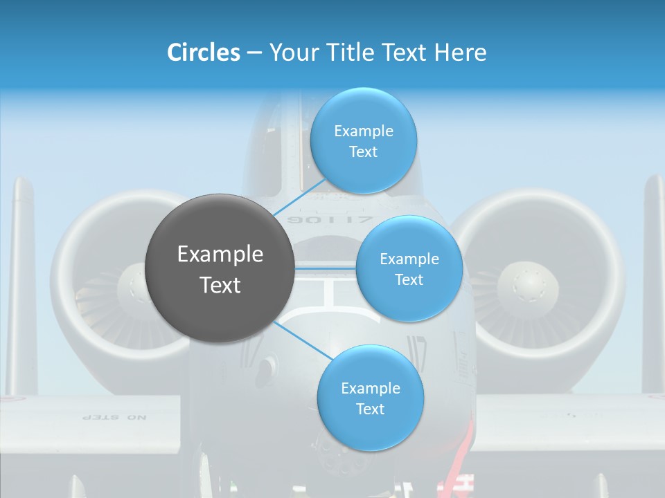 Airborne Airplane Fuselage PowerPoint Template