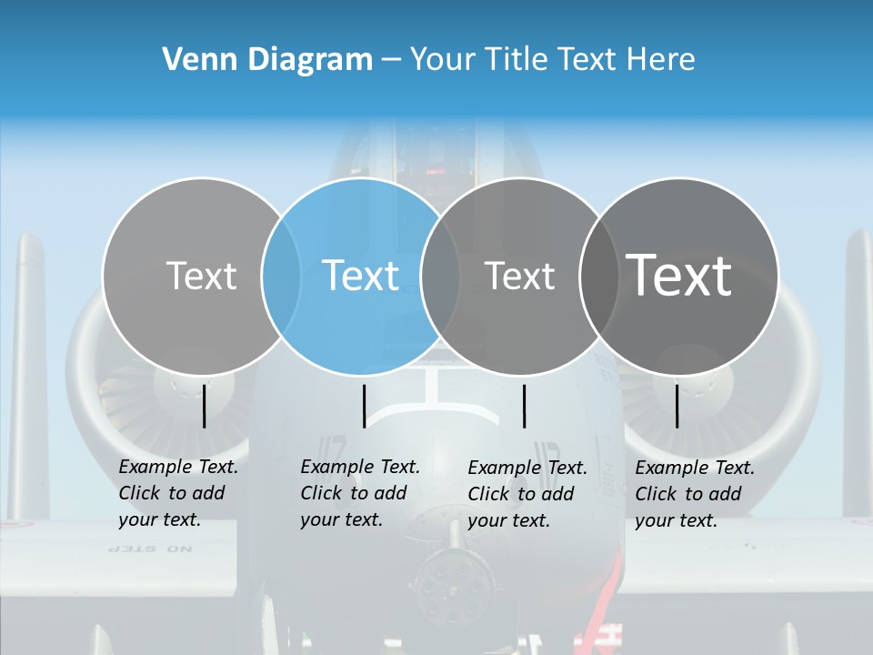 Airborne Airplane Fuselage PowerPoint Template