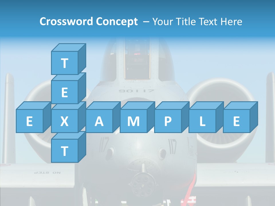 Airborne Airplane Fuselage PowerPoint Template