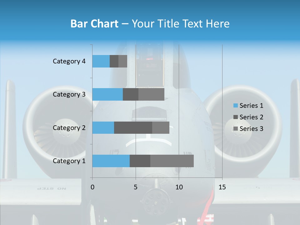 Airborne Airplane Fuselage PowerPoint Template