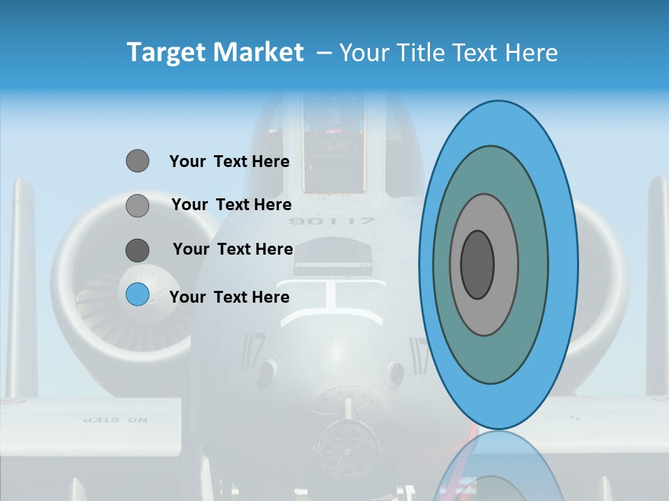 Airborne Airplane Fuselage PowerPoint Template