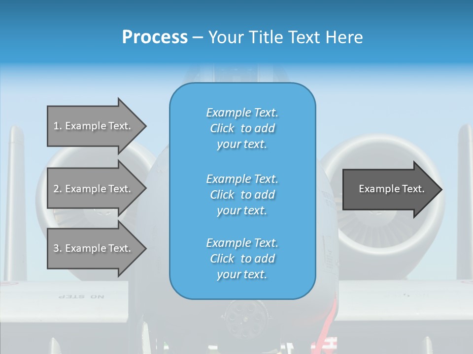 Airborne Airplane Fuselage PowerPoint Template