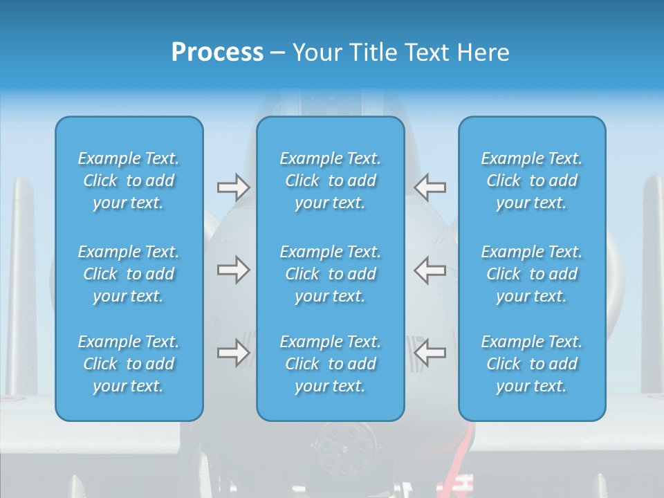Airborne Airplane Fuselage PowerPoint Template