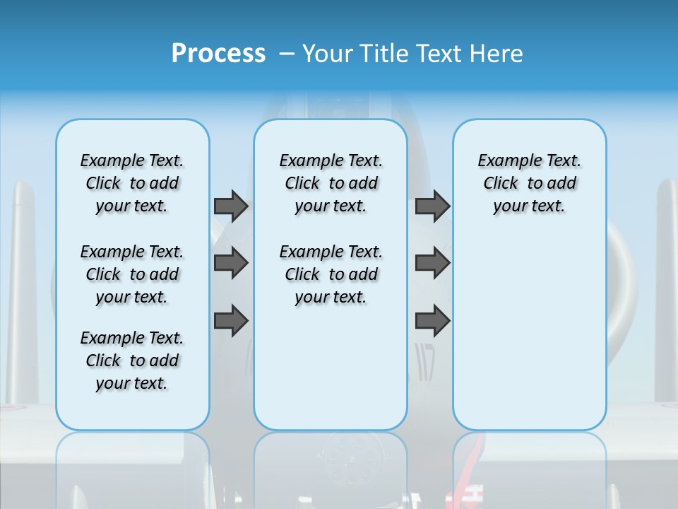 Airborne Airplane Fuselage PowerPoint Template