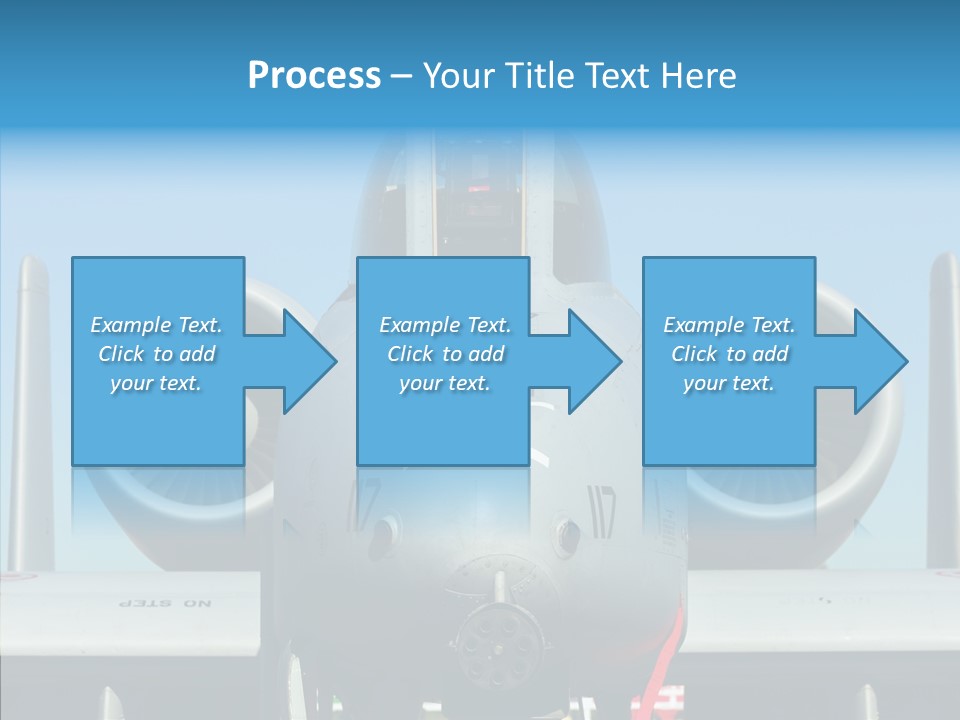 Airborne Airplane Fuselage PowerPoint Template