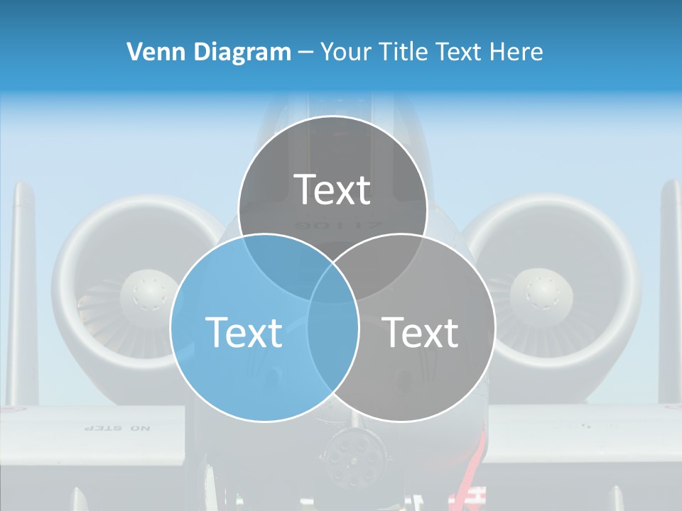 Airborne Airplane Fuselage PowerPoint Template