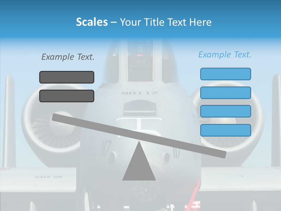 Airborne Airplane Fuselage PowerPoint Template