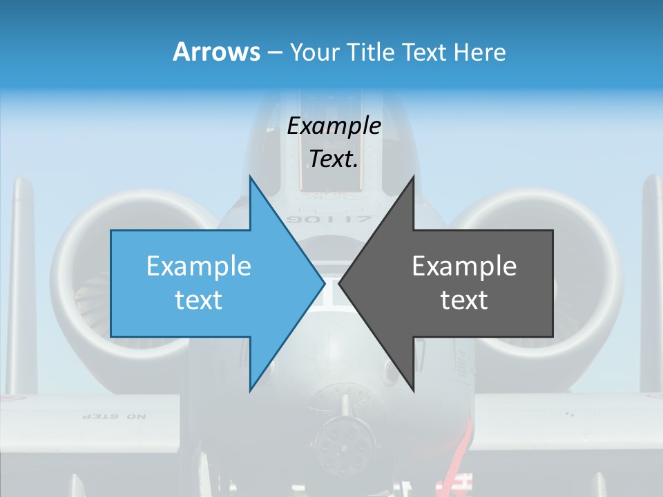 Airborne Airplane Fuselage PowerPoint Template