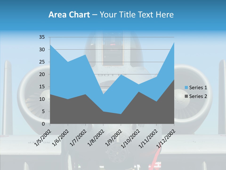 Airborne Airplane Fuselage PowerPoint Template
