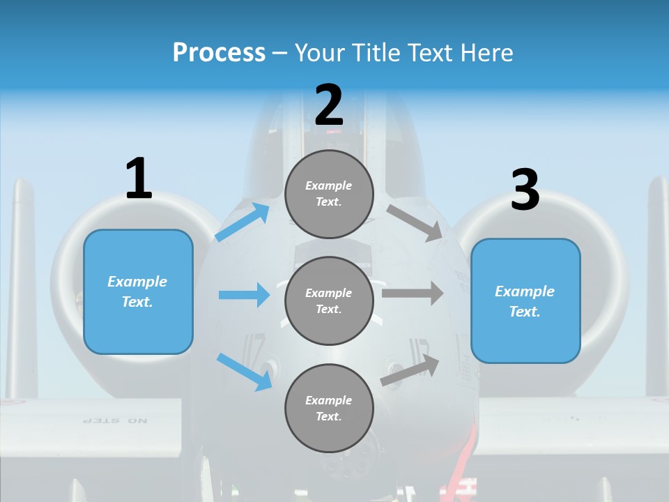 Airborne Airplane Fuselage PowerPoint Template