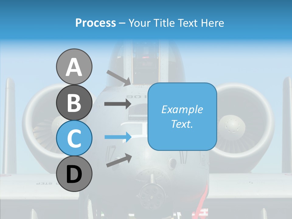 Airborne Airplane Fuselage PowerPoint Template