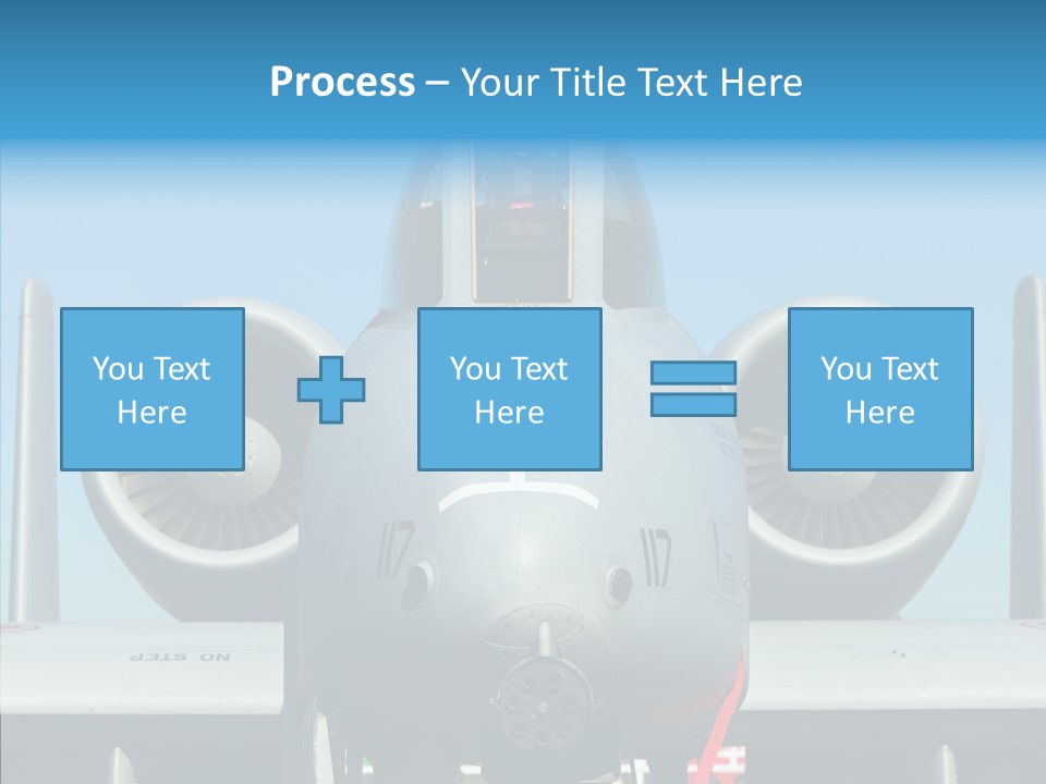 Airborne Airplane Fuselage PowerPoint Template
