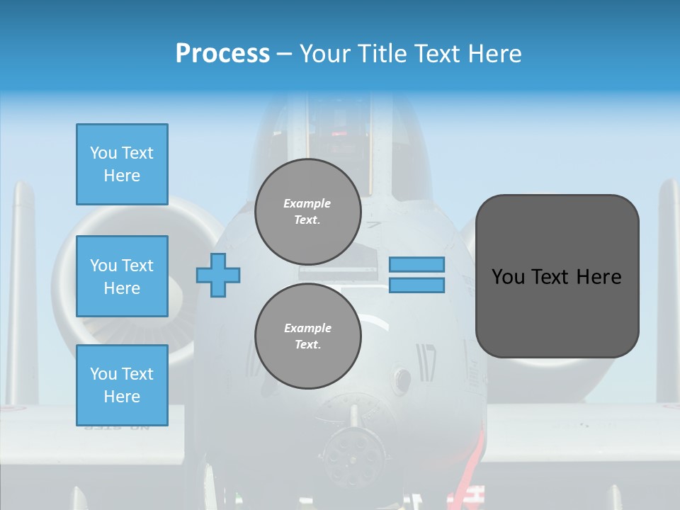 Airborne Airplane Fuselage PowerPoint Template