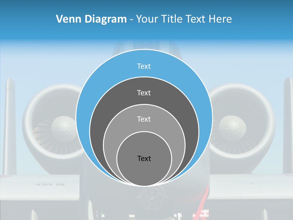 Airborne Airplane Fuselage PowerPoint Template