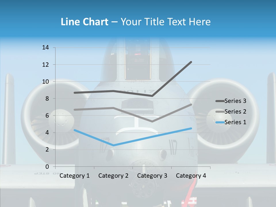 Airborne Airplane Fuselage PowerPoint Template