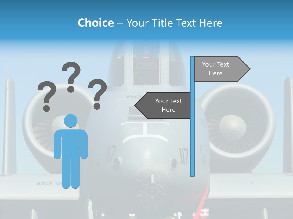 Airborne Airplane Fuselage PowerPoint Template