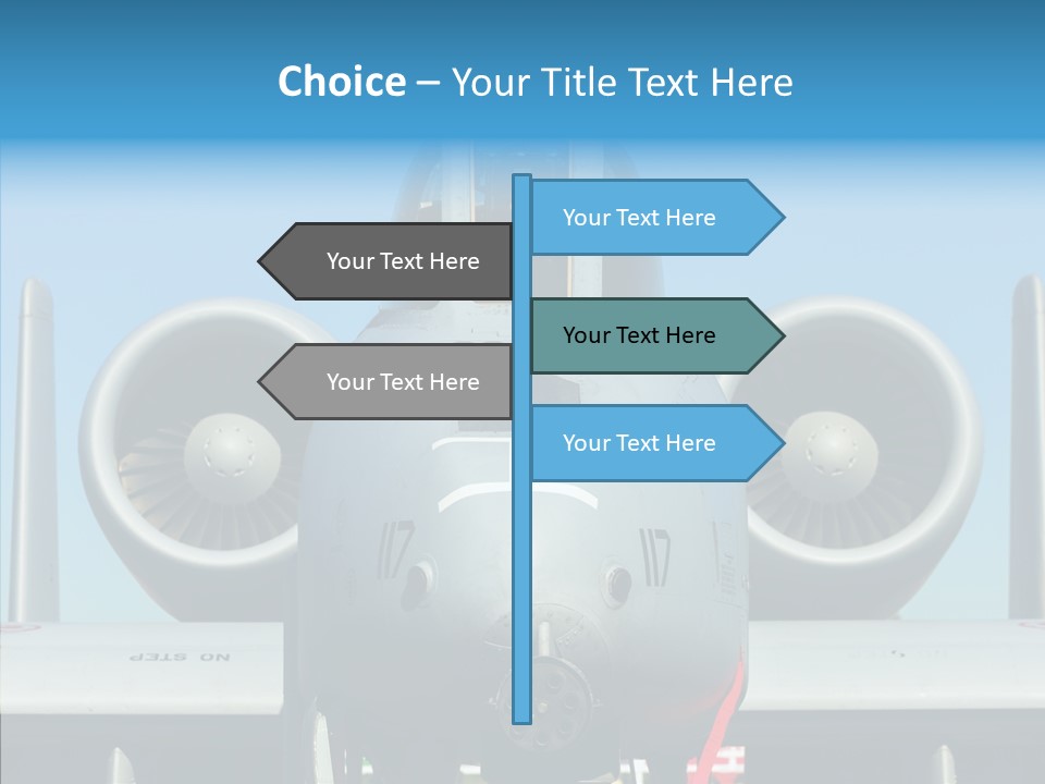 Airborne Airplane Fuselage PowerPoint Template