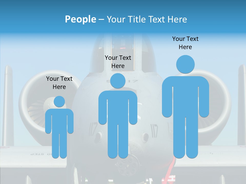 Airborne Airplane Fuselage PowerPoint Template