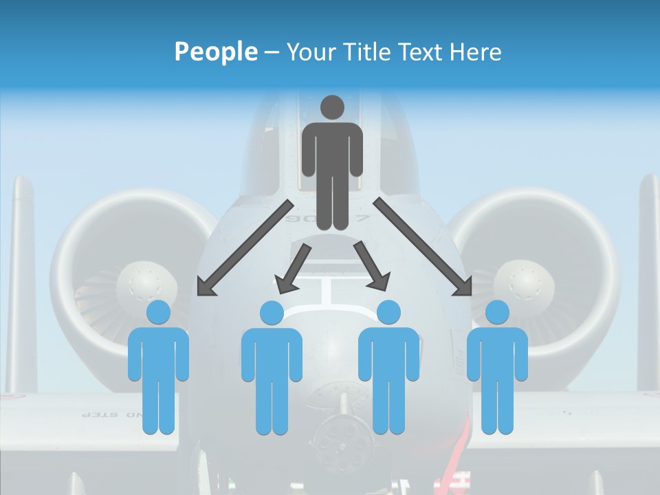 Airborne Airplane Fuselage PowerPoint Template