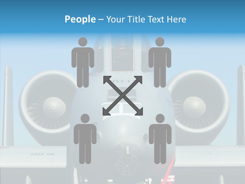 Airborne Airplane Fuselage PowerPoint Template