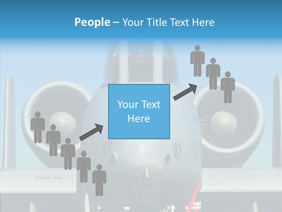 Airborne Airplane Fuselage PowerPoint Template