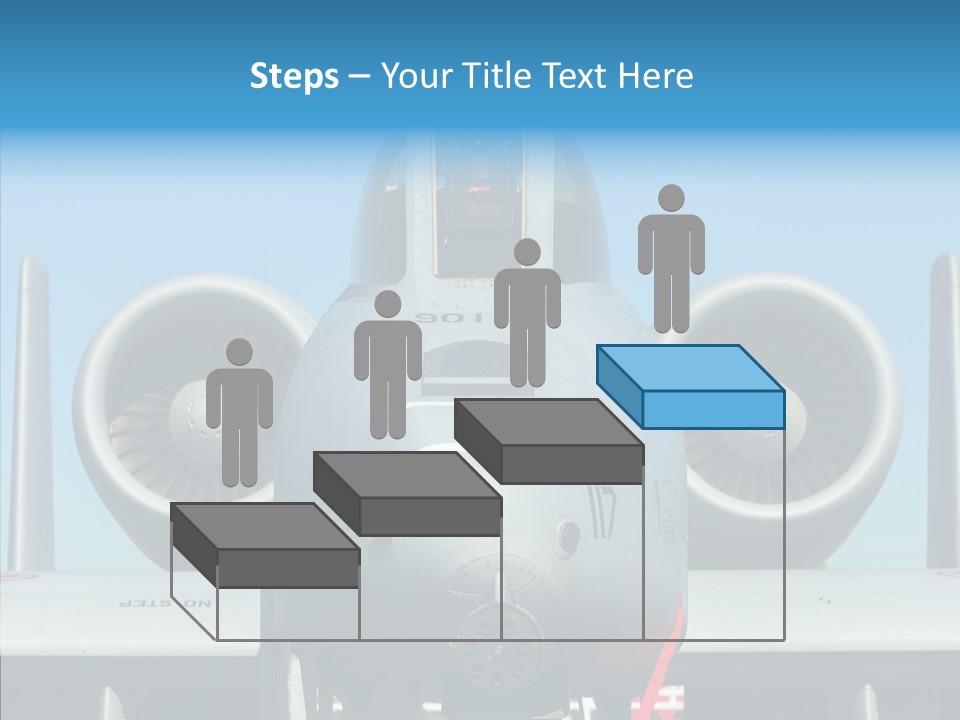 Airborne Airplane Fuselage PowerPoint Template
