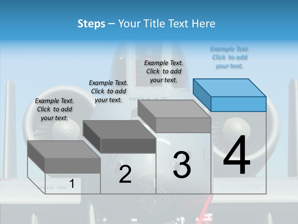 Airborne Airplane Fuselage PowerPoint Template