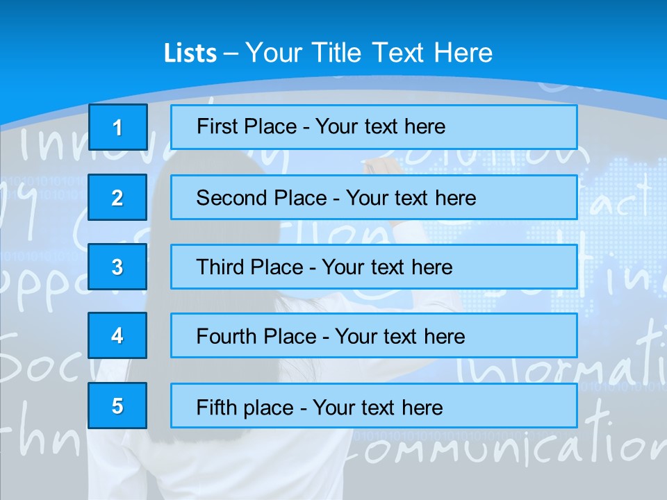 Vision Writing Technology PowerPoint Template