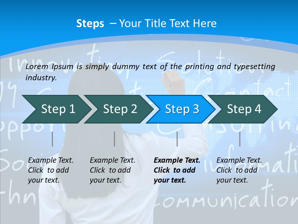 Vision Writing Technology PowerPoint Template