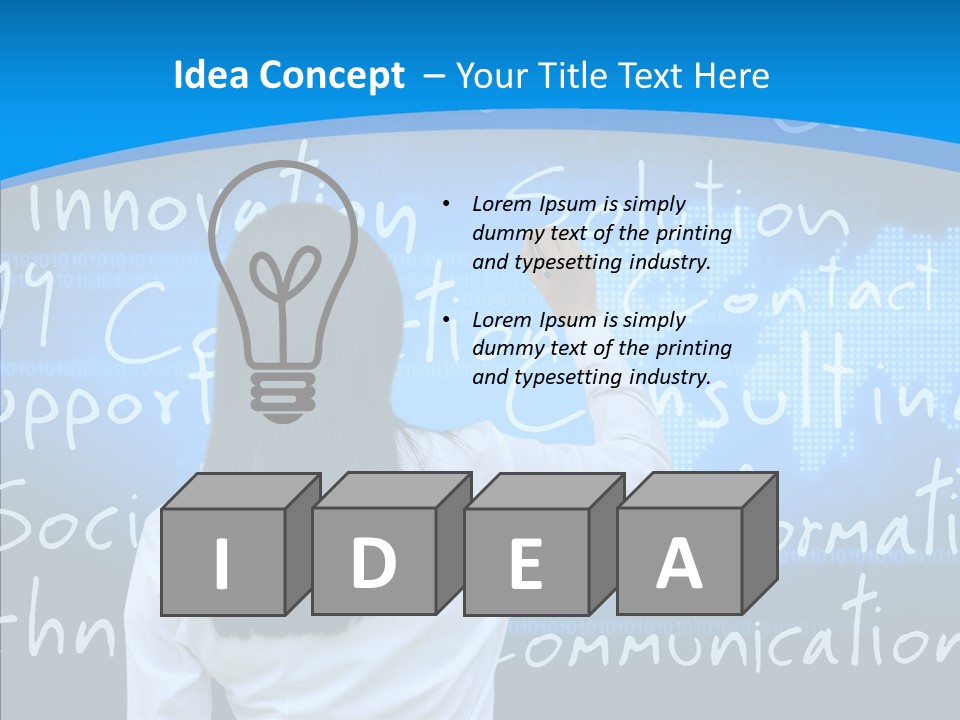 Vision Writing Technology PowerPoint Template