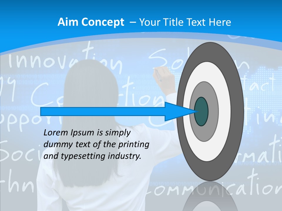 Vision Writing Technology PowerPoint Template