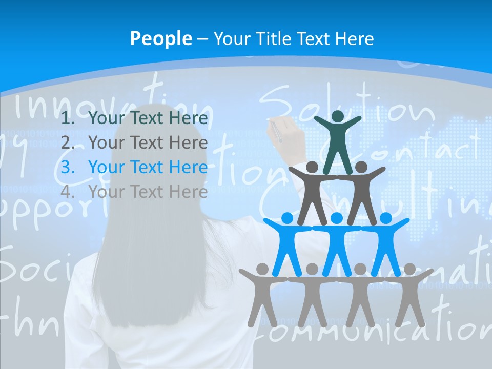 Vision Writing Technology PowerPoint Template