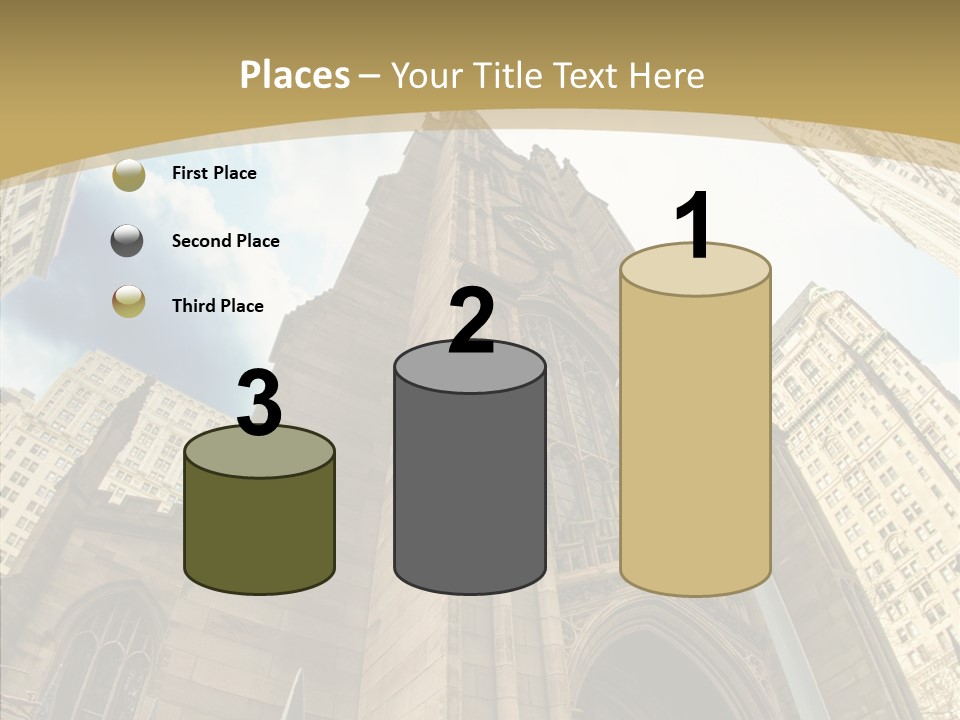 Cloud Skyscraper Street PowerPoint Template