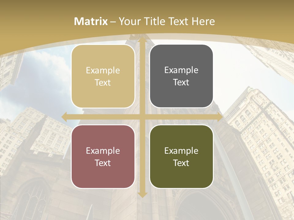 Cloud Skyscraper Street PowerPoint Template
