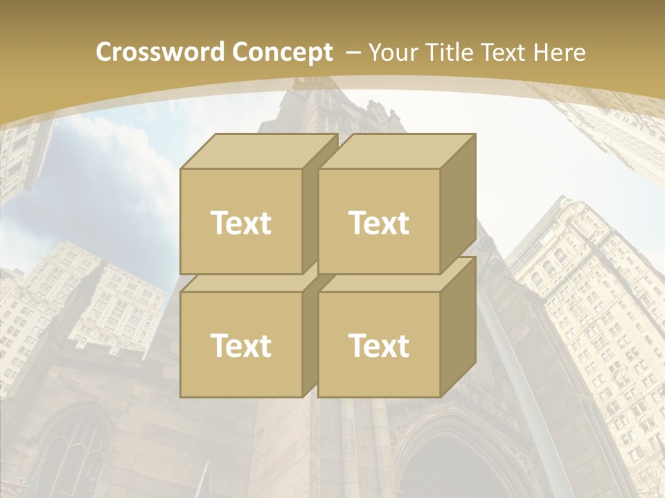 Cloud Skyscraper Street PowerPoint Template