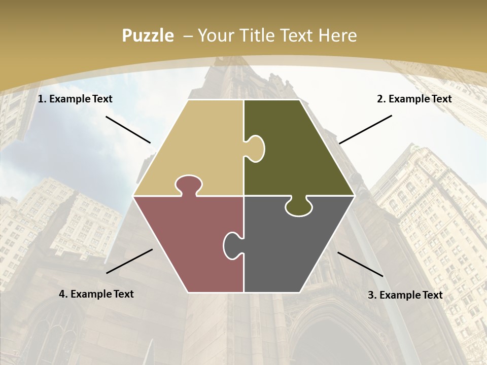 Cloud Skyscraper Street PowerPoint Template