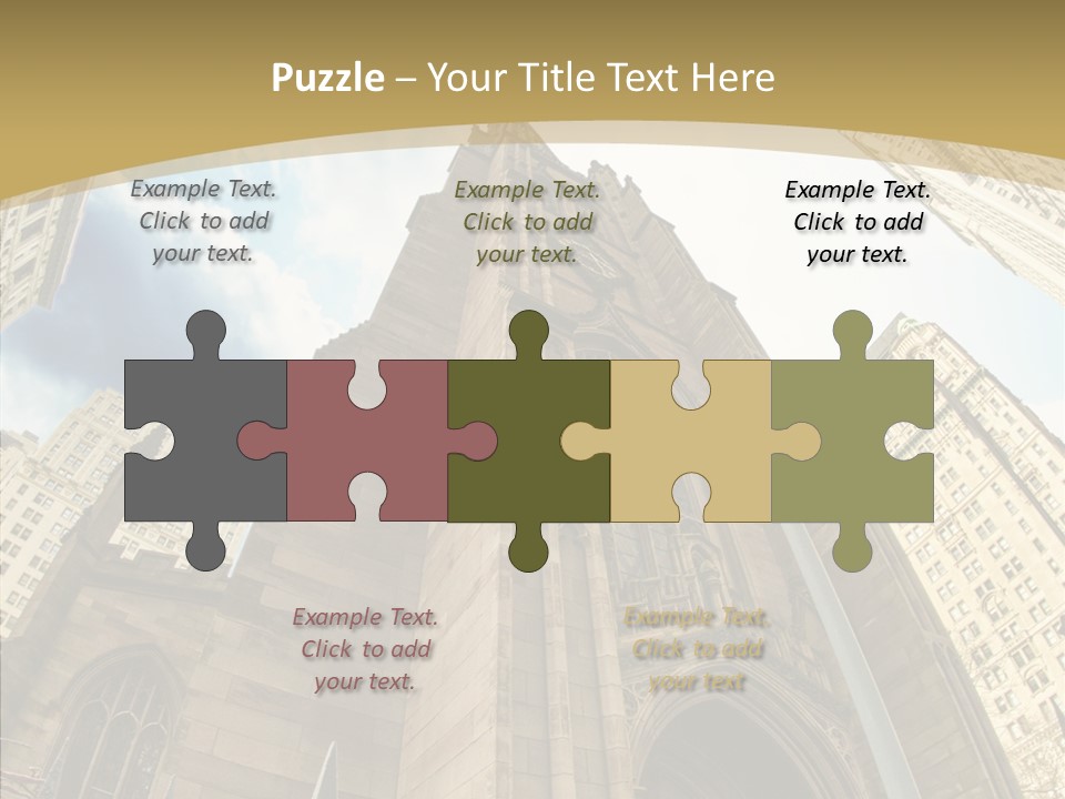 Cloud Skyscraper Street PowerPoint Template