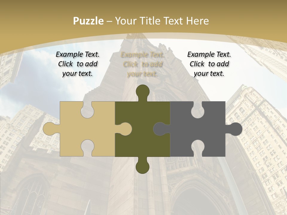 Cloud Skyscraper Street PowerPoint Template