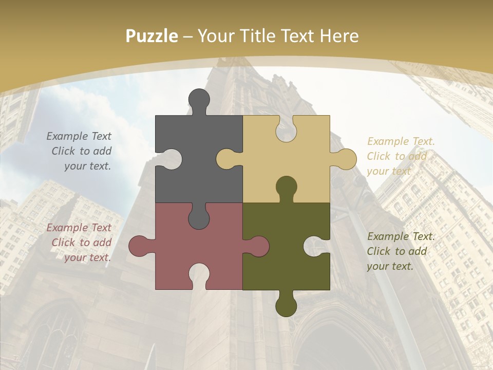 Cloud Skyscraper Street PowerPoint Template