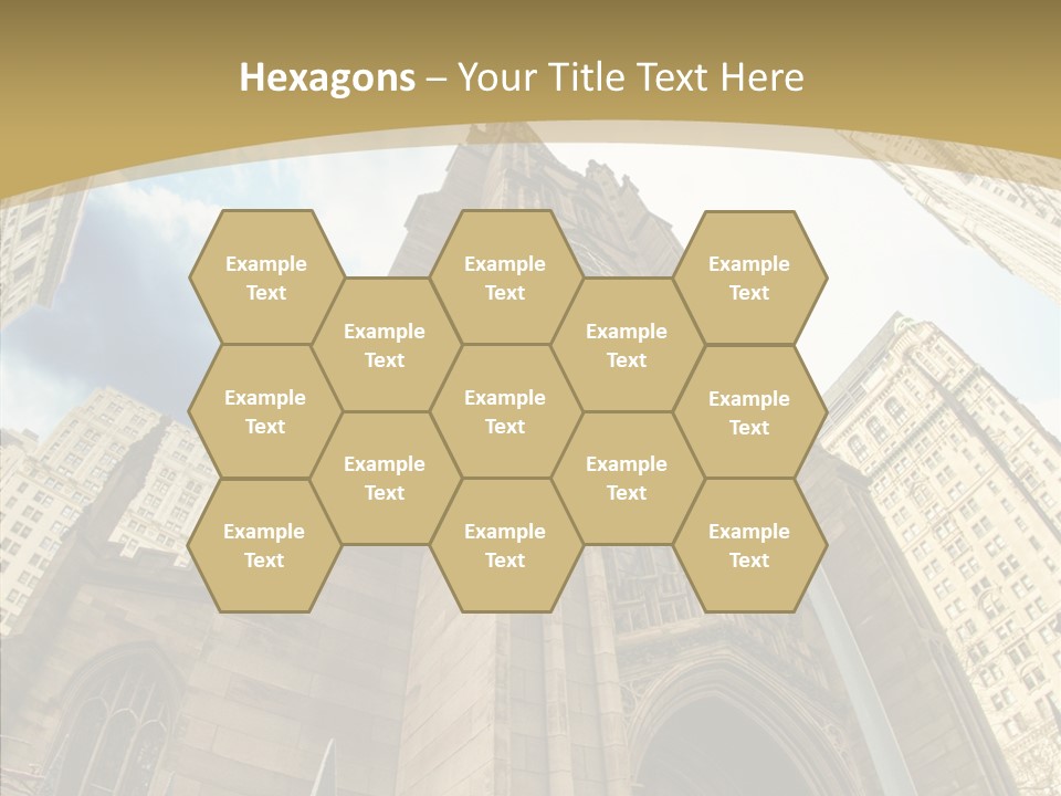 Cloud Skyscraper Street PowerPoint Template