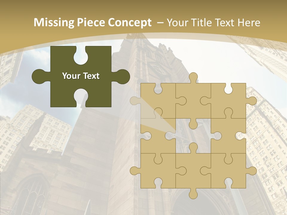 Cloud Skyscraper Street PowerPoint Template